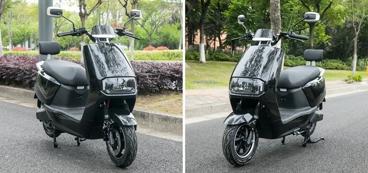 Black Electric Scooter Moped