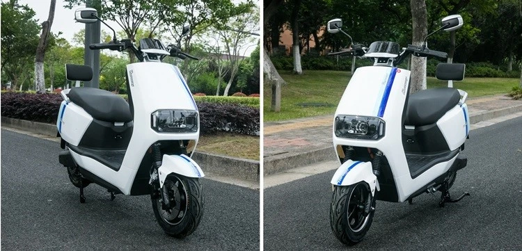 White Electric Scooter Moped